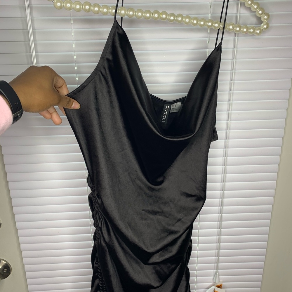Black slinky dress